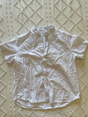 Men’s White Casual Button-Down Shirt - Lightweight Cotton